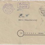 All.Bes. - alfeld 13.9.45 Ra1 Gebühr bezahlt + Postamt-Siegel Brief n. Gronau