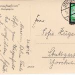 DR - 5 Pfg. Hindenburg/Trauer Ortskarte Stuttgart (Gablenberg) 16 - 22.3.35