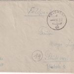DR - Fp.Nr. 59800A (Stab II/Art.Rgt. 190) Feldpostbrief n. Stuttgart 22.2.45