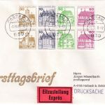 Berlin - Burgen&Schlösser H-Blatt 20 Eil-Drucksache/FDC n ÖSTERREICH 1.11.80