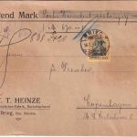 DR - 50+25 Pfg. Germania Wertbrief n. DÄNEMARK Brieg - Kopenhagen 1913