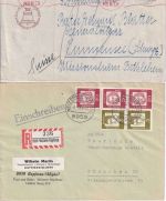 DR/All.Bes./BRD - Weizern-Hopferau 4 Heimatbelege ex 1933/65
