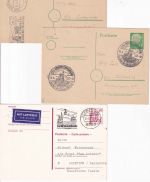 DR/All.Bes./BRD - Schwangau/Hohenschwangau 5 Heimatbelege ex 1932/77