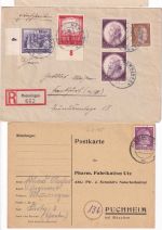 Bayern/DR/All.Bes./BRD - Memmingen 30 Heimatbelege ex ca. 1876/1994