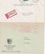 Bayern/DR/All.Bes./BRD - Memmingen 30 Heimatbelege ex ca. 1876/1994