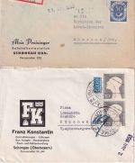 Bayern/DR/All.Bes./BRD - Schongau 20 Heimatbelege ex 1892/1996 interessantes Lot