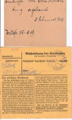 Bayern/DR - Obergünzburg Ganzsachenkarte/Nachporto 1919 + Paketkarte 1944