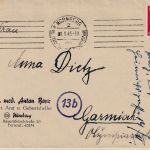 DR - 12 Pfg. AH Brief Nürnberg 2 1.1.1945 (!) n. Garmisch