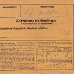 DR - Nürnberg 12 9. MAI 24 bayer. Reserve-K2 Paketkarte n. Hamburg