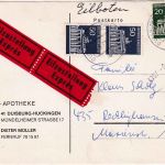BRD - 2x50+20 Pfg. Brandenburger Tor Eilkarte Duisburg - Recklinghausen 1971