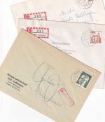 BRD - Aidlingen 3 Heimatbelege/2 Einschreibebriefe + Nachportobrief 1974/1982