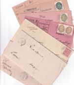 Württemberg/DR - Weikersheim 6 Heimatbelege/Briefe-Karten ex 1866/1932
