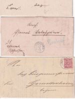 Württemberg/DR - Weikersheim 6 Heimatbelege/Briefe-Karten ex 1866/1932