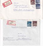 BRD - Köln-Mülheim/Köln 8 2 Heimatbelege/Einschreibebriefe 1968/69