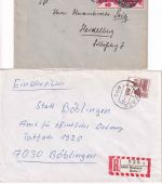 DR/BRD - Mosbach (Baden) 2 Heimatbelege 1920/1979