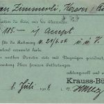 DR - Mannheim 1 Flaggenstempel (Krone) Firmenkarte i.d. SCHWEIZ 1904