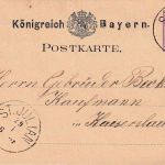 Bayern - St. Julian 29/1 K1 5 Pfg. Ganzsachenkarte n. Kaiserslautern