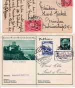 Bayern/DR/FZ/BRD - Kusel 8 Heimatbelege (Landpost, Einschreiben etc.) ex 1901/76