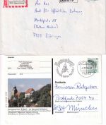 DR/BRD - Herrenberg 4 Heimatbelege ex 1933/1995