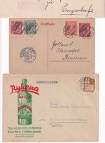 DR/All.Bes./BRD - Norden 7 Heimatbelege ex 1906/1974