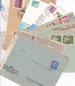 DR/BRD - Emden 10 Heimatbelege ex 1917/1987 darunter Zensurbrief, Landpost etc.