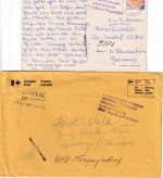 Kanada/Italien - Frankfurt a/M. Flughafen Verzögerungsstempel 2 Belege 1983