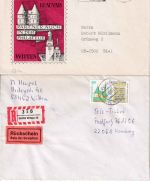 DR/BRD - Witten a.d. Ruhr 5 Heimatbelege ex 1900/1983