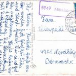 BRD - 5949 Mittelsorpe Ra1 Karte Schmallenberg - Nordbögge 1965