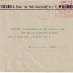 DR-Infla - Elberfeld 16.7.23 60 M. PFS Drucksachenbrief n. Mülheim