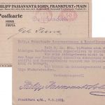 DR - Frankfurt a/M. 8.8.22 50 Pfg. PFS Drucksachenkarte n. Rudolstadt - Text !!