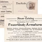 DR - 3 Pfg. Germania Drucksachenkarte (Feuerwehr-Zubehör) Höchst a/M. 1909