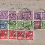 All.Bes./Währungsreform - Emden 22.6.48-9 Brief Zehnfachfrankatur n. Göttingen