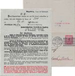 Bayern - 10 Pfg. Rauten Ganzsachen-Kartenbrief m. Zudruck Augsburg 1910