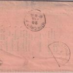 Bayern - 1 Kr Wappen gez. Drucksache/Faltbrief München ca. 1872/73 Retourvermerk