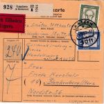 BRD - 2 M. + 40 Pfg. Bed. Deutsche Eilpaketkarte Laatzen - Blankenburg/H. 1962