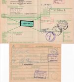 BRD - Höhr-Grenzhausen 1971 GETEFO Paketkarte n. SCHWEDEN Taxe percue