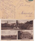 DR - Schnathorst ü. Löhne Poststelle I + sw-Mehrbild-AK 1935/38