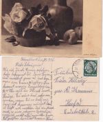 DR - Schnathorst ü. Löhne Poststelle I + sw-Mehrbild-AK 1935/38