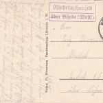 DR - Niedringhausen ü. Bünde (Westf.) Landpost-Ra2 Karte n. Löhne 1940