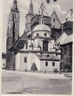 Schlesien - Breslau Dom sw-Foto-AK gelaufen 1937