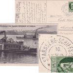 Bayern - Starnberg Schiffspost 10. JUN 14 K2 AK Dampfer n. Kreuztal