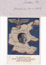 DR - "Anschluss" Österreich Ganzsachenkarte + Brief/Nebenstempel Graz 4./10.4.38