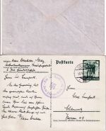 DR - "Anschluss" Österreich Ganzsachenkarte + Brief/Nebenstempel Graz 4./10.4.38