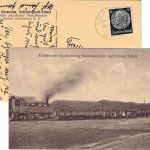 Thüringen - Schloßvippach Güterzug m. Naturmohnköpfen gelaufen 1938
