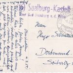 BRD - (16) Saalburg Kastell ü. Bad Homburg v.d.H. Landpost-L2 Karte 1957