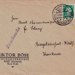 DR - 5 Pfg. Schiller Drucksachenbrief Handwerbestempel Neisse (Konfekt) 1927