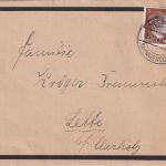DR - 3 Pfg. AH Trauerdrucksache Westkirchen (Bz. Warnedorf) - mit Inhalt