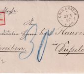 DR - Coeln 1 20/3. 82 Einschreibe-Dienstbrief n. Düsseldorf - Nachporto