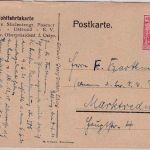 Ostpreussen - 1871-1921 50 J. Dt. Reich Wohlfahrtskarte Ostbund gelaufen 1921