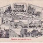 Ungarn - Székesfehérvár sw-Mehrbild-AK (Gebäude) gelaufen 1909
